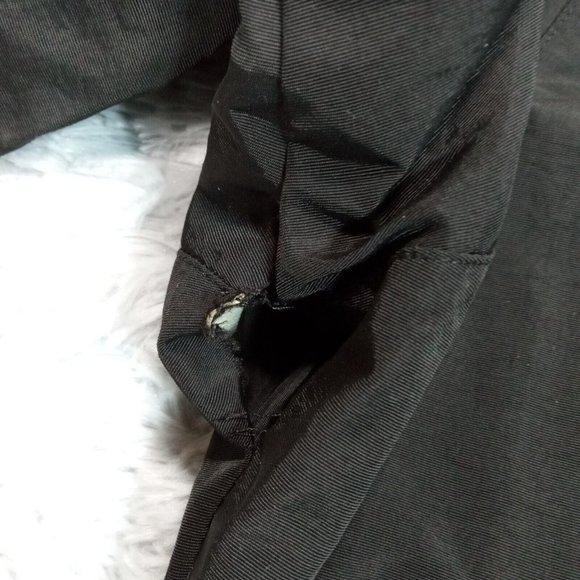 Swiss Tech Womens Jacket Windbreaker Black XL Kangaroo Pockets Liner Cinch Waist - Picture 13 of 15